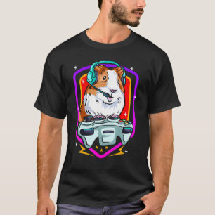 Funny Guinea Pig Gaming Gamer Hamster Furry Potato T-Shirt