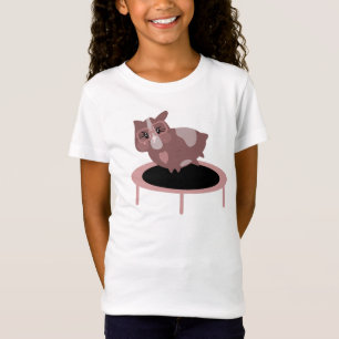 Funny Guinea Pig Gym Fitness Design T-Shirt
