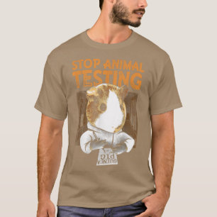 Funny Guinea Pig Hamster Stop Animal Testing Tee