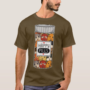 Funny Guinea Pig Happy Meds Women Kids Men233 T-Shirt