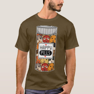 Funny Guinea Pig Happy Meds Women Kids Men T-Shirt