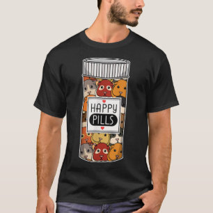 Funny Guinea Pig Happy Meds Women Kids Men T-Shirt