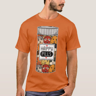 Funny Guinea Pig Happy Meds Women Kids Men T-Shirt
