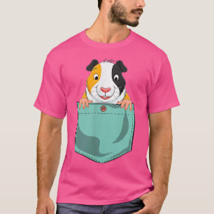 Funny Guinea Pig In Pocket For Women Men 1521  T-Shirt