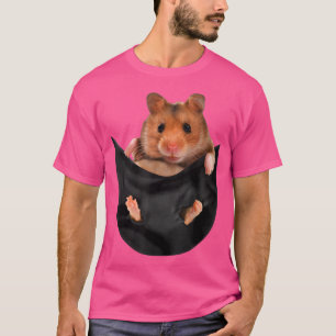 Funny Guinea Pig In Pocket T Shirt For Women Men 1