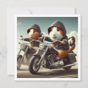 Funny Guinea Pig Invitation, Guinea Pig Dinner Invitation