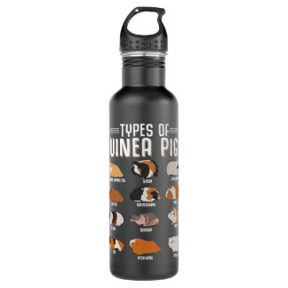Funny Guinea Pig Listing Music Cute Guinea Pig Pig 710 Ml Water Bottle