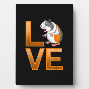 Funny Guinea Pig Lover Gift Womens Mens Plaque