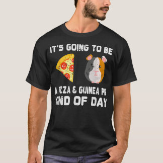 Funny Guinea Pig Lover Pizza Lover Graphic  T-Shirt