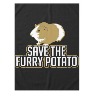 Funny Guinea Pig Lovers | Save The Furry Potato Tablecloth