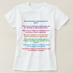 Funny Guinea Pig Shirt