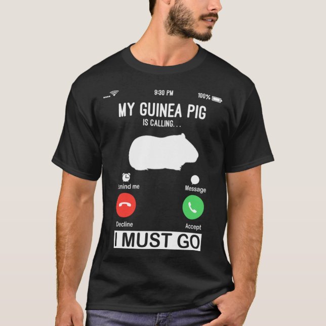 funny guinea pig shirt for kids My Guinea Pig Is C (Front)