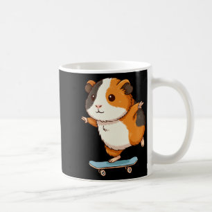 Funny Guinea Pig Skater Skateboard Ballerina Zoo B Coffee Mug