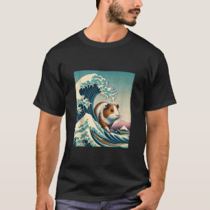 Funny Guinea Pig The Great Wave Off Kanagawa Japan T-Shirt