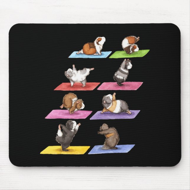 Funny Guinea Pig Yoga Mouse Mat (Front)