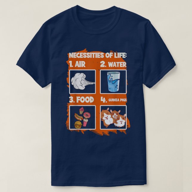 Funny Guinea Pigs1661  T-Shirt (Design Front)