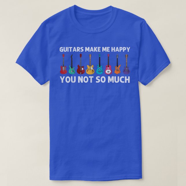 Funny Guitar Art Men Women Guitar Player Music Ins T-Shirt (Design Front)