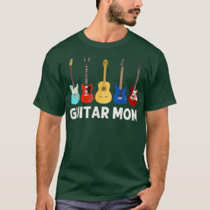 Funny Guitar Art Mum Women Guitar Lovers Players G T-Shirt