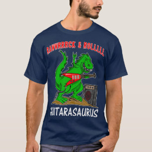 funny guitar, funny dinosaur, guitarist, t re guit T-Shirt
