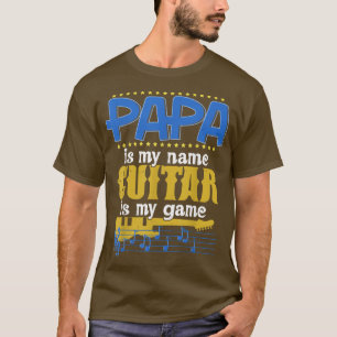 Funny Guitar Gift for Papa Fathers Day  T-Shirt