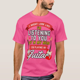 Funny Guitar I Might Look Like Vintage Music T-Shirt