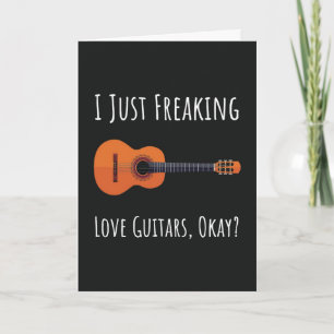 Funny Guitar Lover Cards Guitarist Music Player
