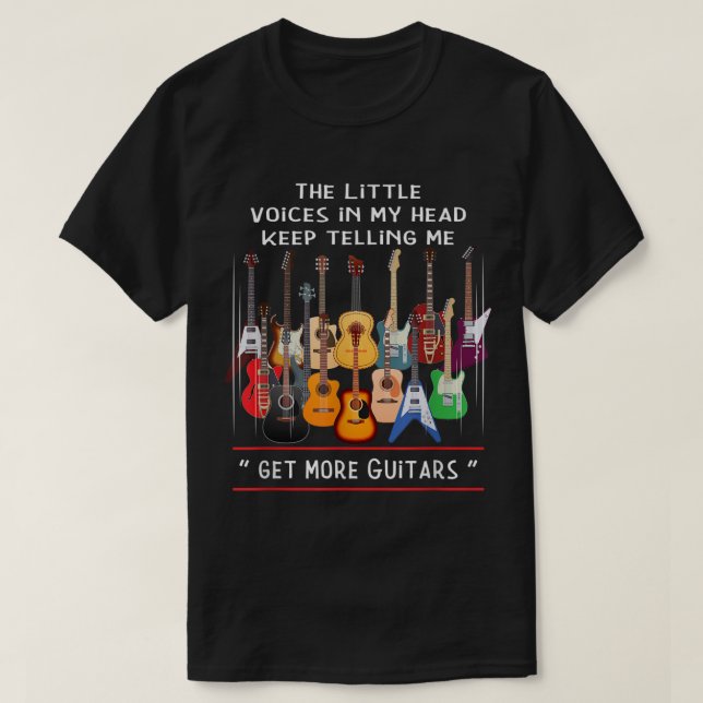Funny Guitar Lover Quote Design T-Shirt (Design Front)