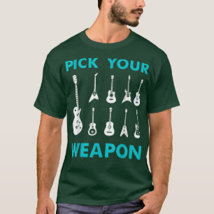 Funny Guitar Pick Your Weapon Vintage Music777 T-Shirt