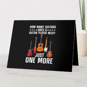 Funny Guitar Player Art For Men Women Guitarist Gu Card