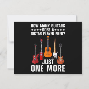Funny Guitar Player Art For Men Women Guitarist Gu Holiday Card