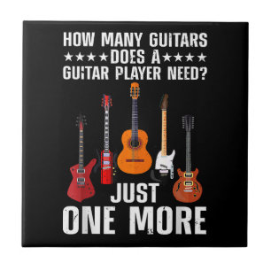 Funny Guitar Player Art For Men Women Guitarist Gu Tile
