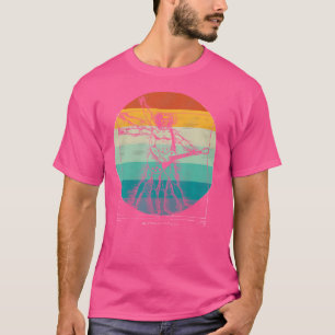Funny Guitar Player Da Vinci Vitruvian Man Musicia T-Shirt
