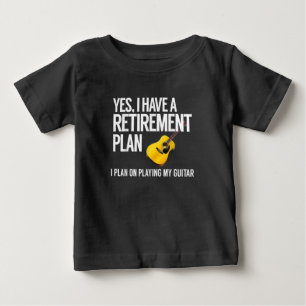 Funny Guitar Player Retirement Gift Baby T-Shirt
