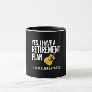 Funny Guitar Player Retirement Gift Mug