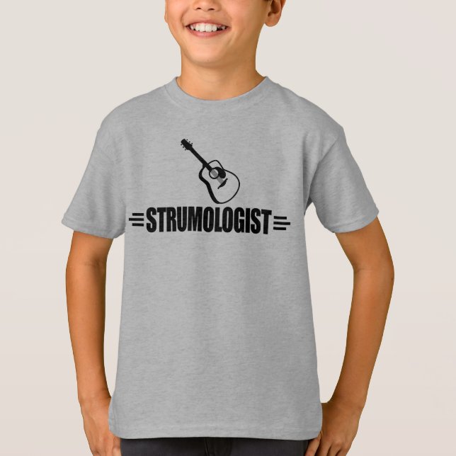 Funny Guitar Player T-Shirt (Front)