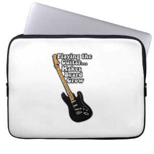 Funny guitar quote for guitar players laptop sleeve