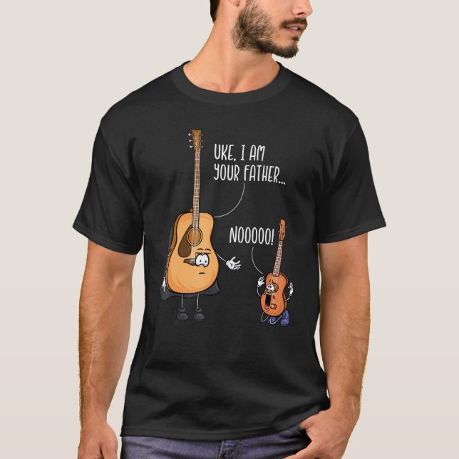 Funny Guitar Tshirt, Ukelele Shirt, Uke I Am Your  T-Shirt (Front)