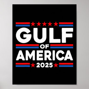 Funny Gulf Of United States Of America Flag  Poster