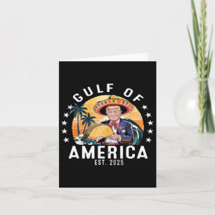Funny Gulf Of Us.america Est 2025 President Trump  Card