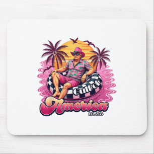 Funny Gulf Of Usa America 2025 Beach Pink Trump 20 Mouse Mat