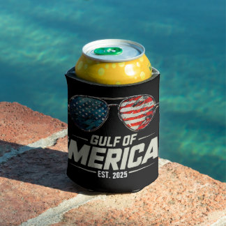 Funny Gulf Of USA America 2025 Retro Sunglasses Can Cooler