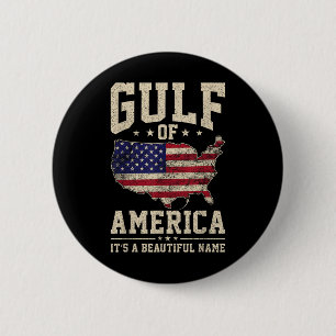 Funny Gulf Of Usa America Vintage Gulf Of Mexico U 6 Cm Round Badge