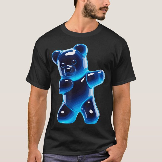 Funny Gummy Bear Art For Men Women Kids Candy Bear T-Shirt (Front)