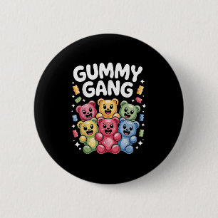 Funny Gummy Bear Design For Men Women Kids Gummy B 6 Cm Round Badge
