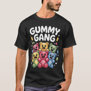 Funny Gummy Bear Design For Men Women Kids Gummy B T-Shirt