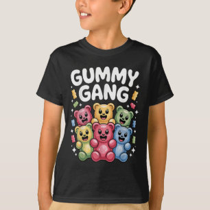 Funny Gummy Bear Design For Men Women Kids Gummy B T-Shirt