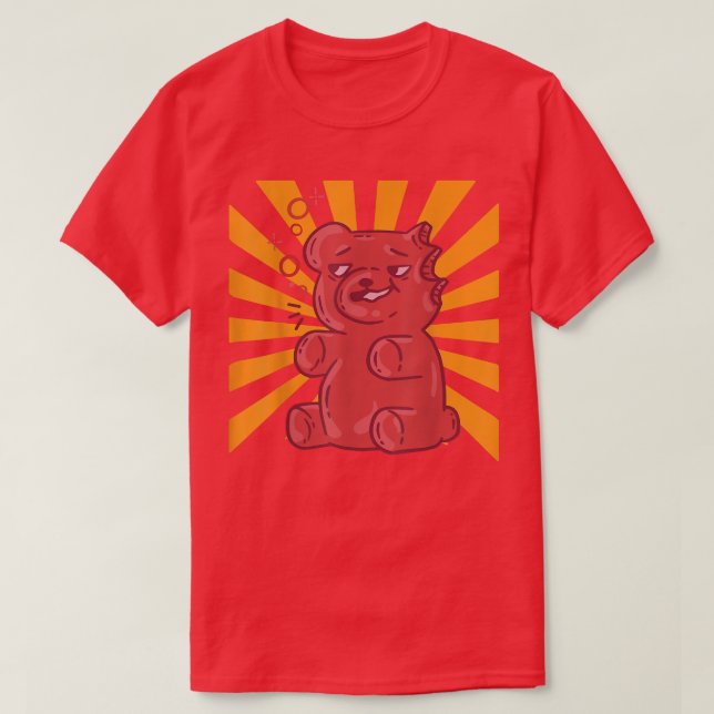 Funny Gummy Bear  T-Shirt (Design Front)