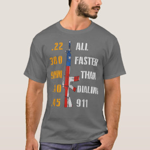 Funny Gun Rifle USA Offensive Humor Patriotic  T-Shirt