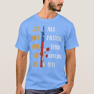 Funny Gun Rifle USA Offensive Humour Patriotic T-Shirt