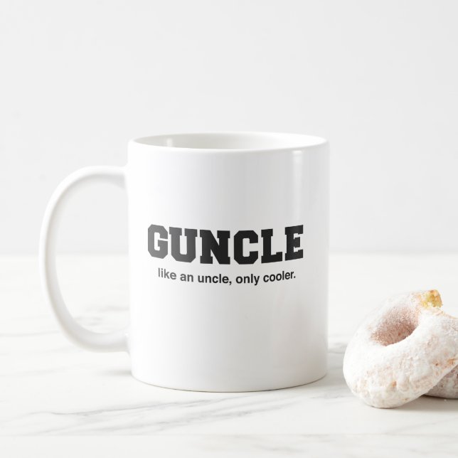 Funny Guncle College Print Coffee Mug (With Donut)